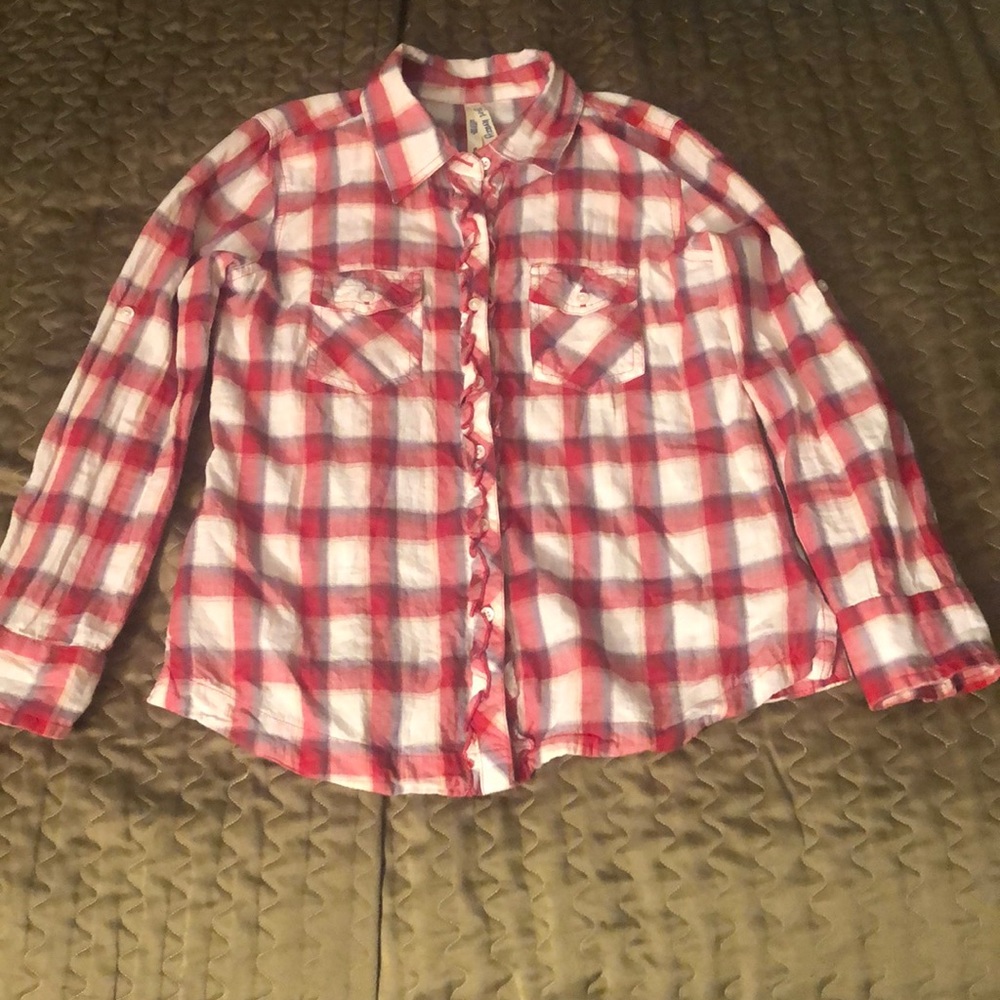 Plaid button up shirt